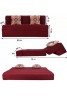 Nudge Sofa Cum Bed King Size - Maroon | 5ft X 6 Ft